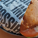 Impossible cheeseburger in wrapper